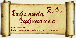 Roksanda Vukenović vizit kartica
